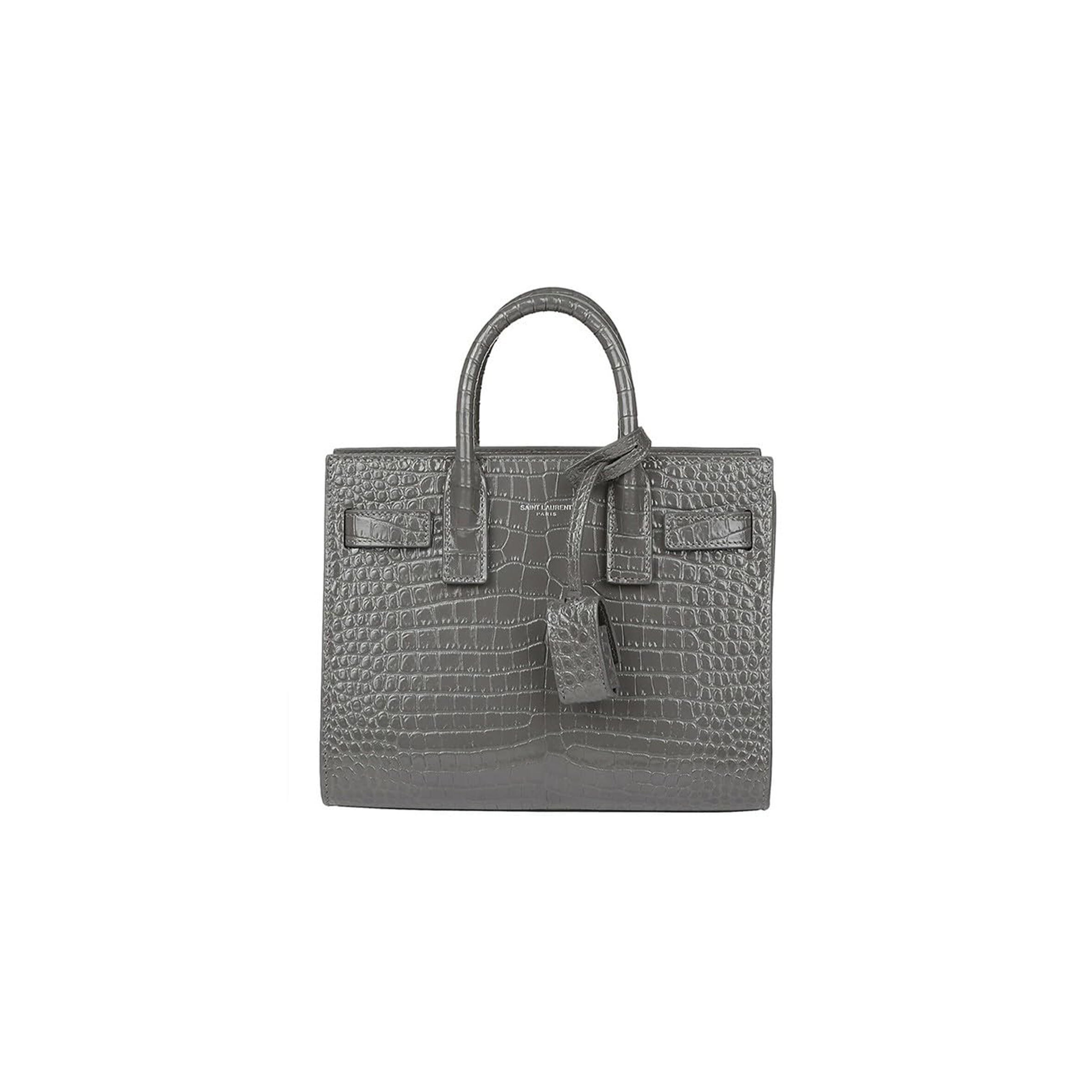 Y51 SAC DE JOUR EMBOSSED LEATHER SATCHEL GREY 392035DND1N112 (26*20.5*12.5cm) Master Quality